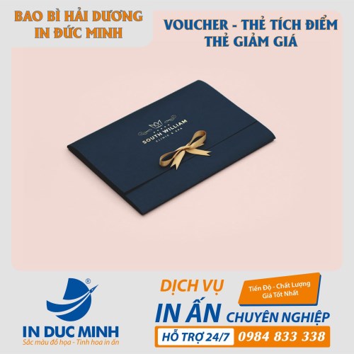 In voucher, thẻ tích điểm - In ấn Bao Bì Đức Minh - Công Ty Cổ Phần Đầu Tư Và Công Nghệ Đức Minh